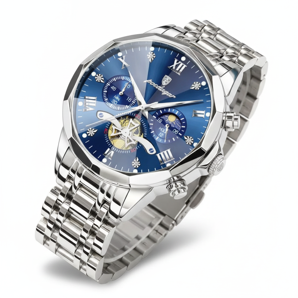Montre POEDAGAR Chronographe Squelette