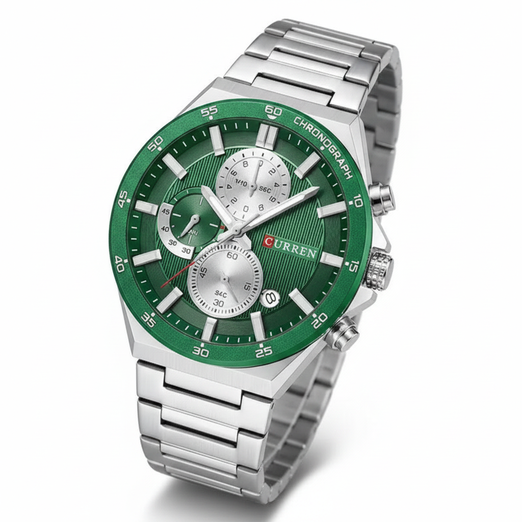 Montre Curren Chronographe Acier Inoxydable