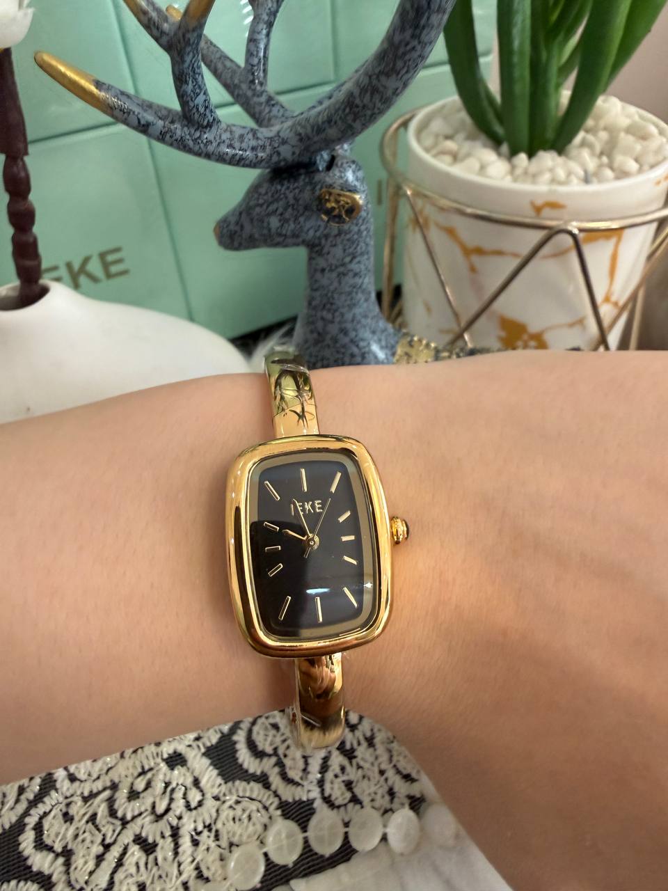Montre Bracelet Jonc IEKE Élégance Rectangulaire