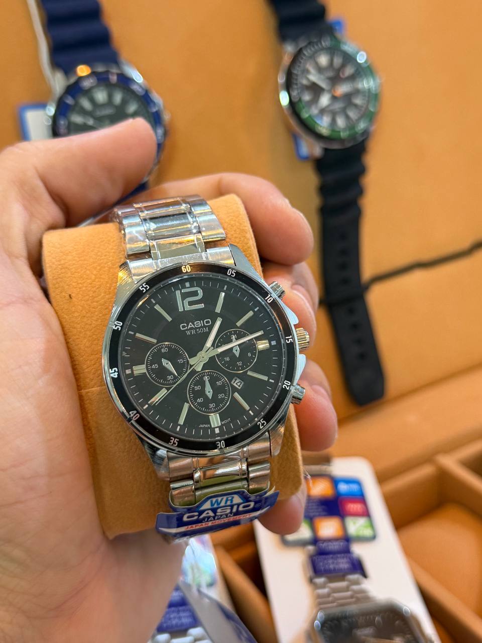 Montre Casio Chronographe Homme Bracelet Acier