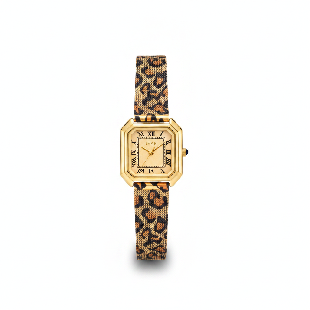 Montre IEKE Léopard Octogonal