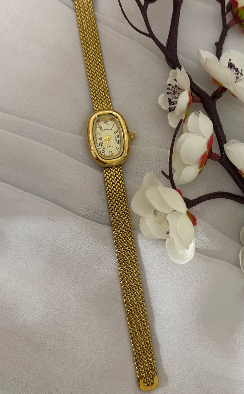 Montre Femme Ovale Duke Nicle Bracelet Maille Milanaise