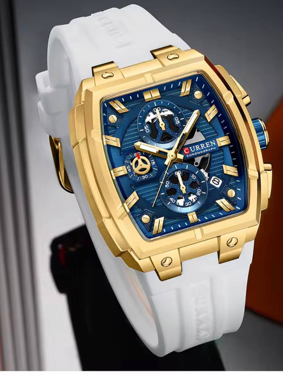 Montre Curren Chronographe Tonneau