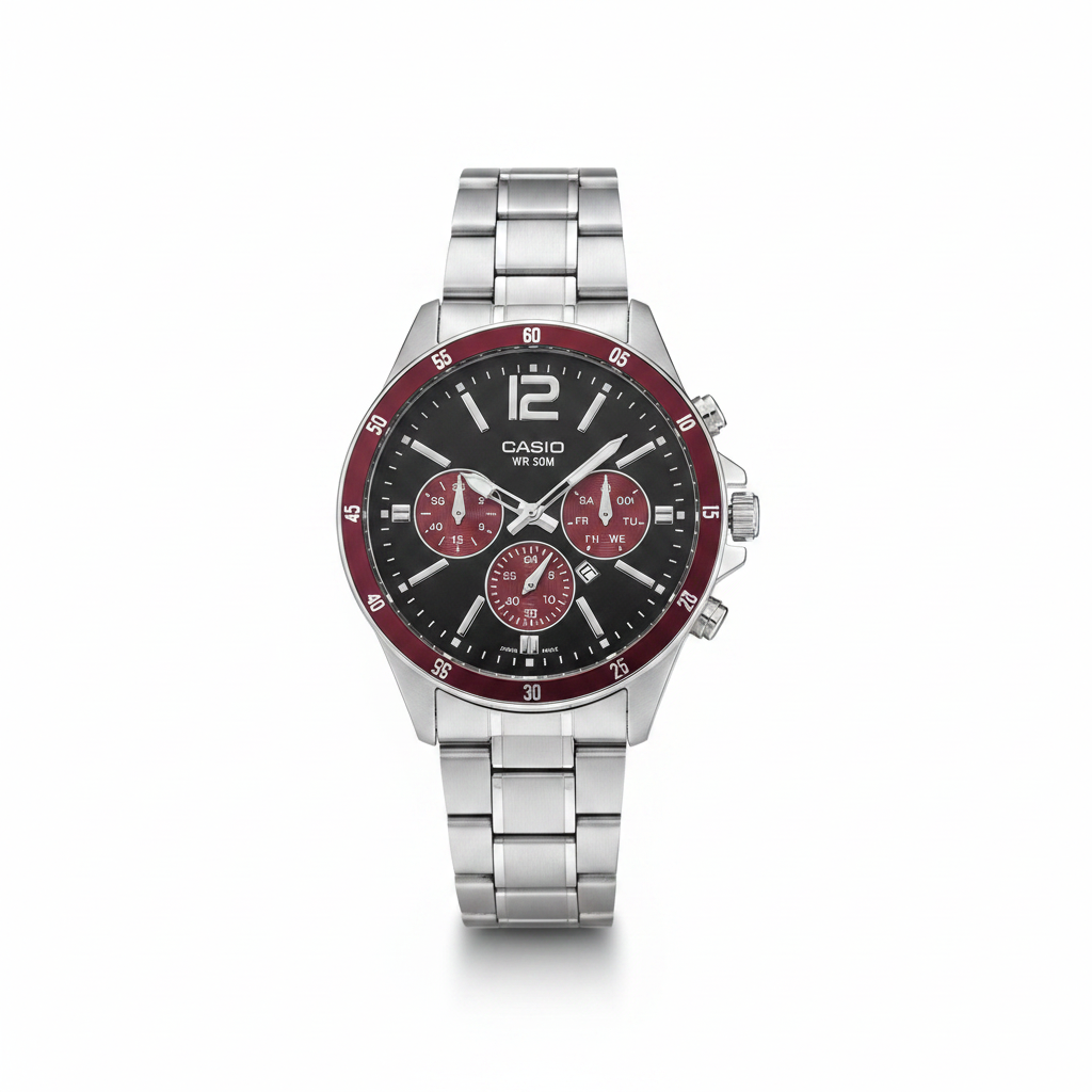 Montre Casio Chronographe Acier Inoxydable