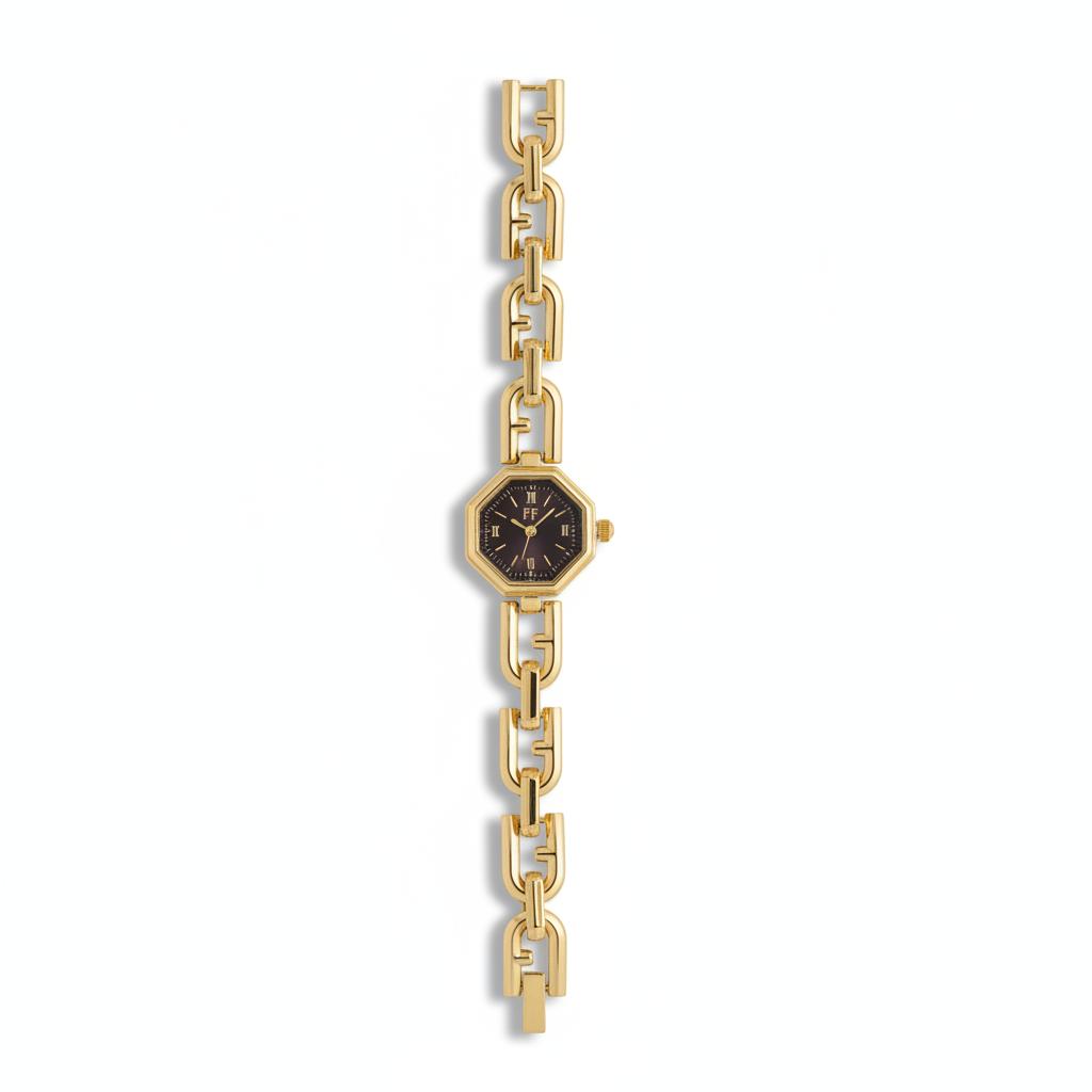 Montre Chaîne Élégance Octogonale