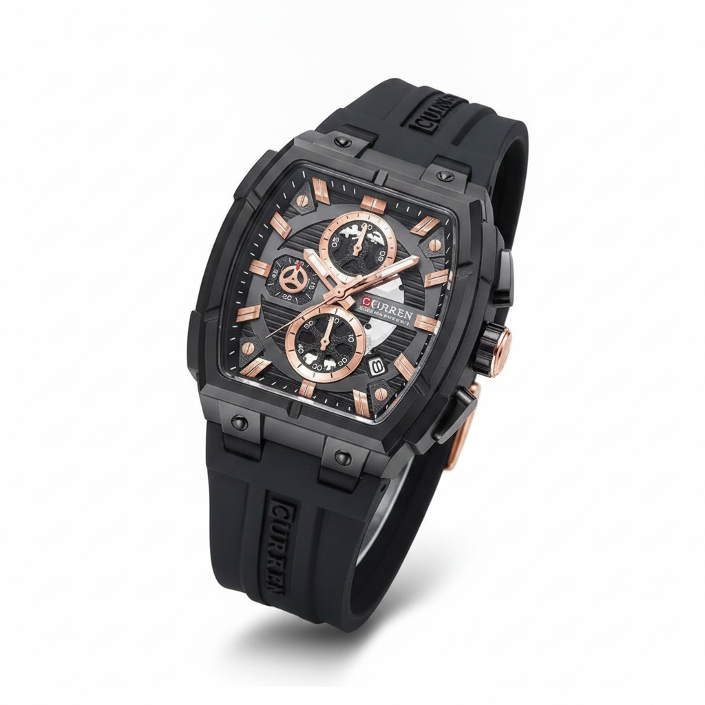 Montre Curren Chronographe Tonneau