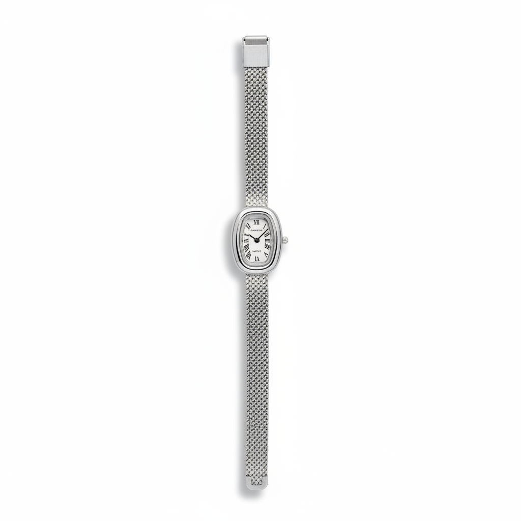Montre Femme Ovale Duke Nicle Bracelet Maille Milanaise