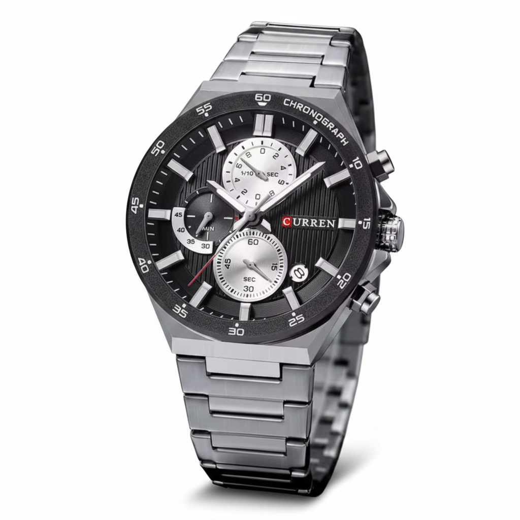 Montre Curren Chronographe Acier Inoxydable