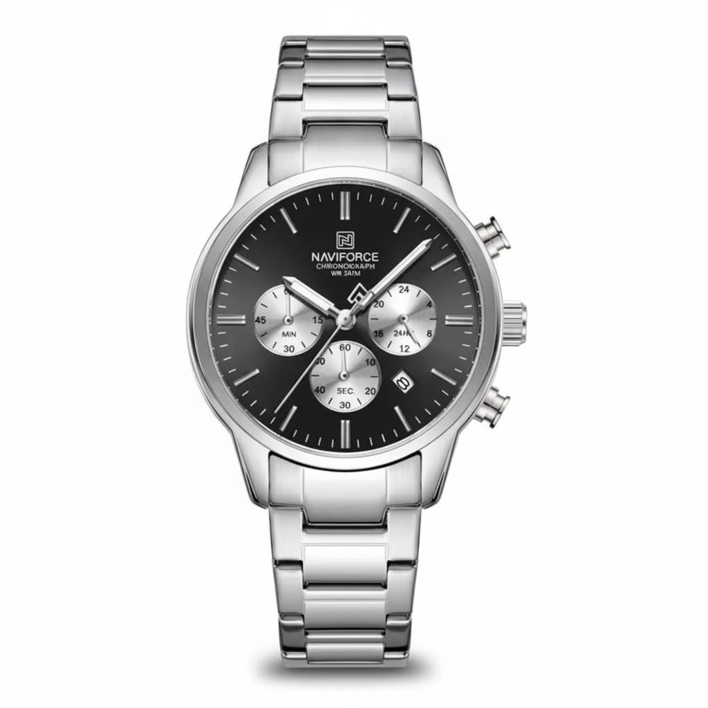 Montre Chronographe Naviforce Acier Inoxydable