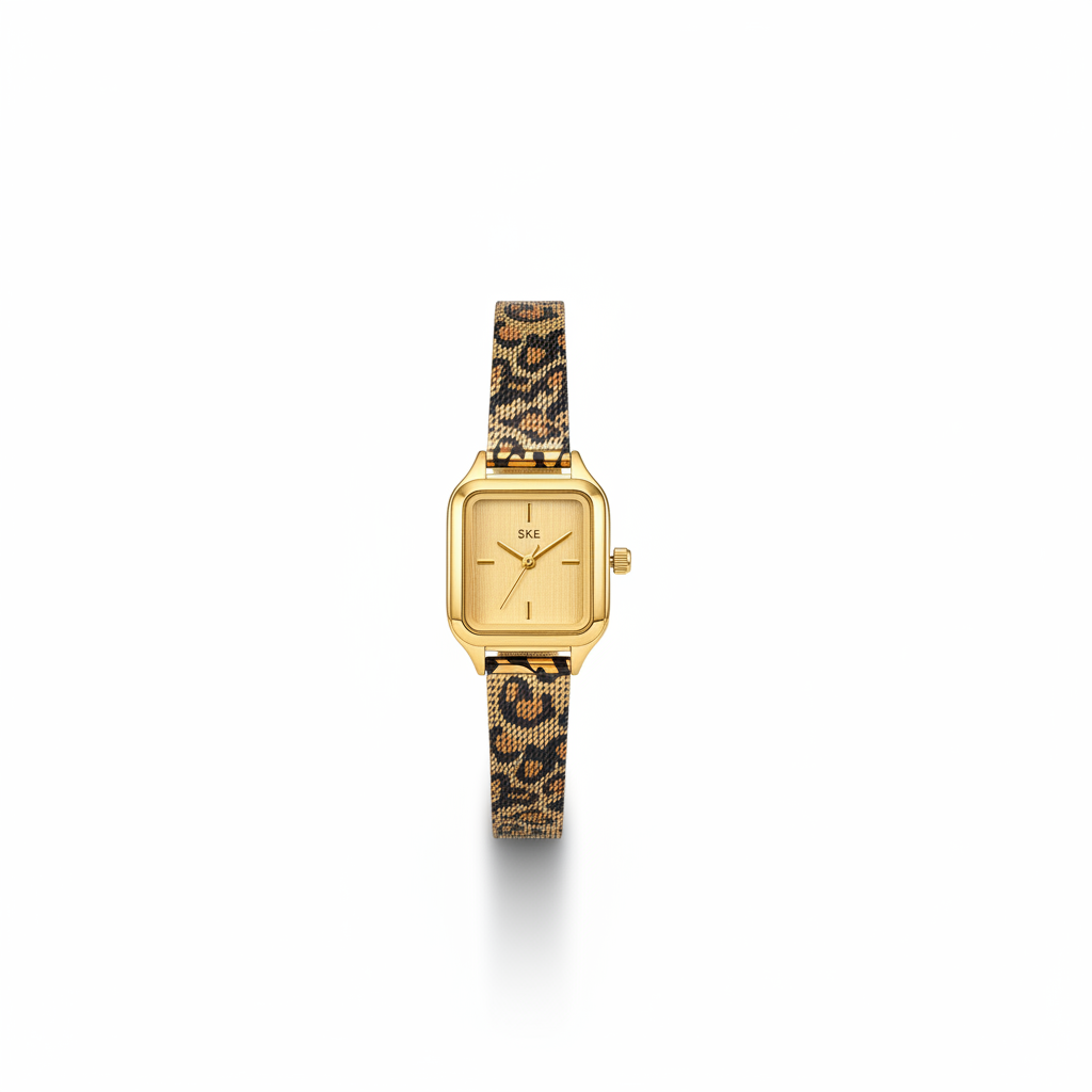 Montre IEKE Léopard Élegance Ébéne