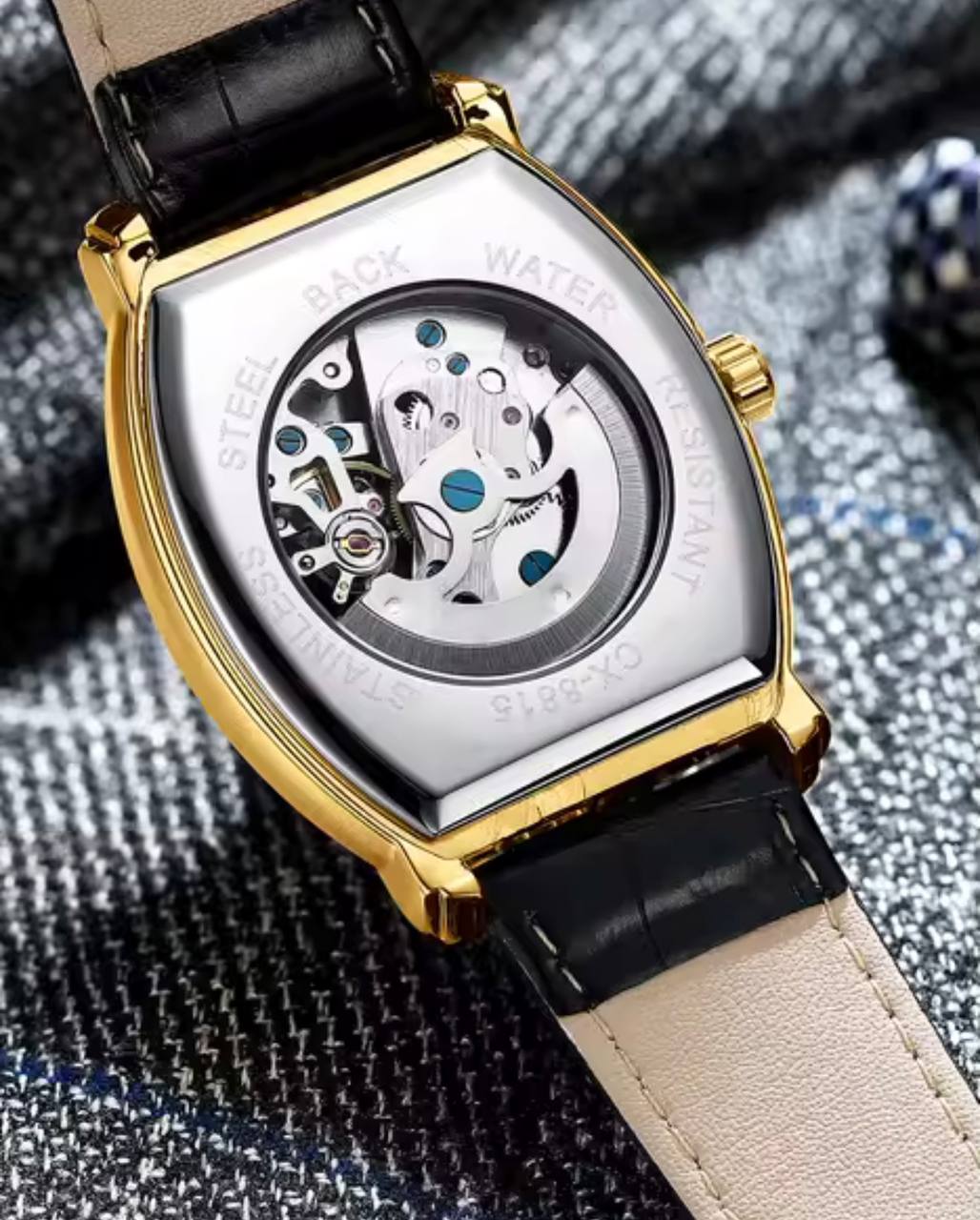 Montre Chenxi Automatique Squelette Tonneau