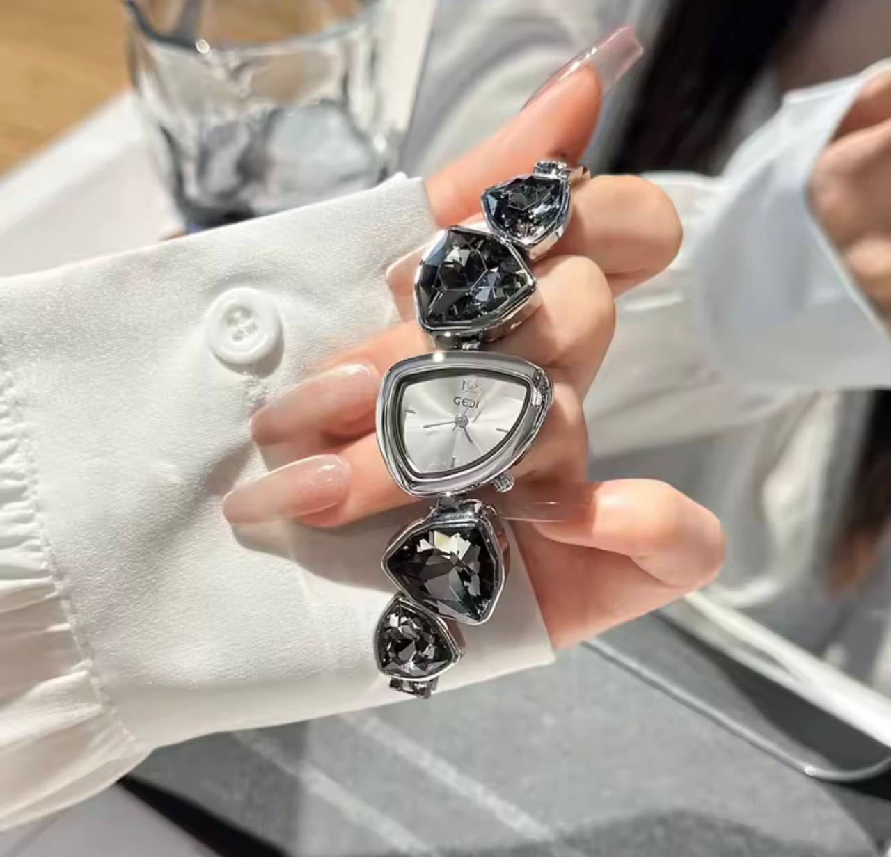 Montre Bijou Cristaux Facettés GEDI
