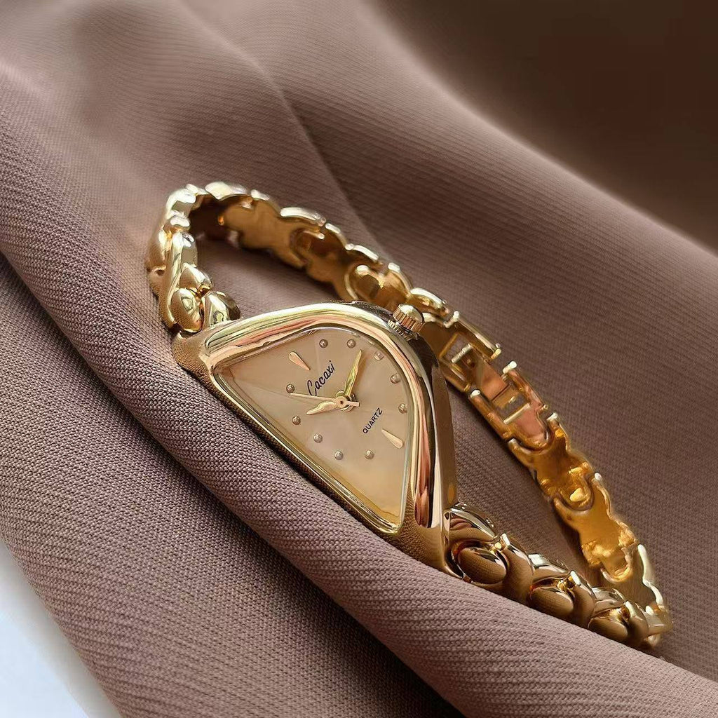 Montre Cacaxi Design Triangle Doré