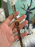 Montre IEKE Léopard Savane Ronde