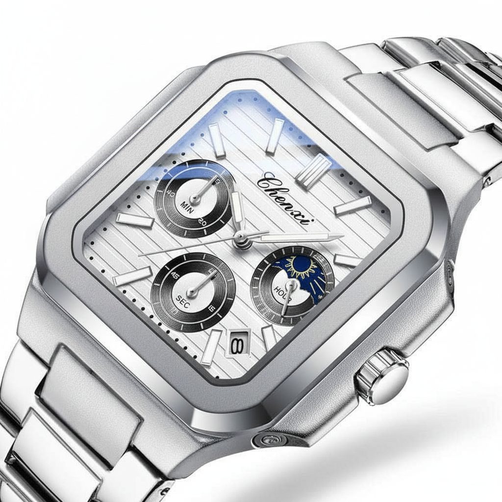 Montre Chenxi Chronographe Carrée