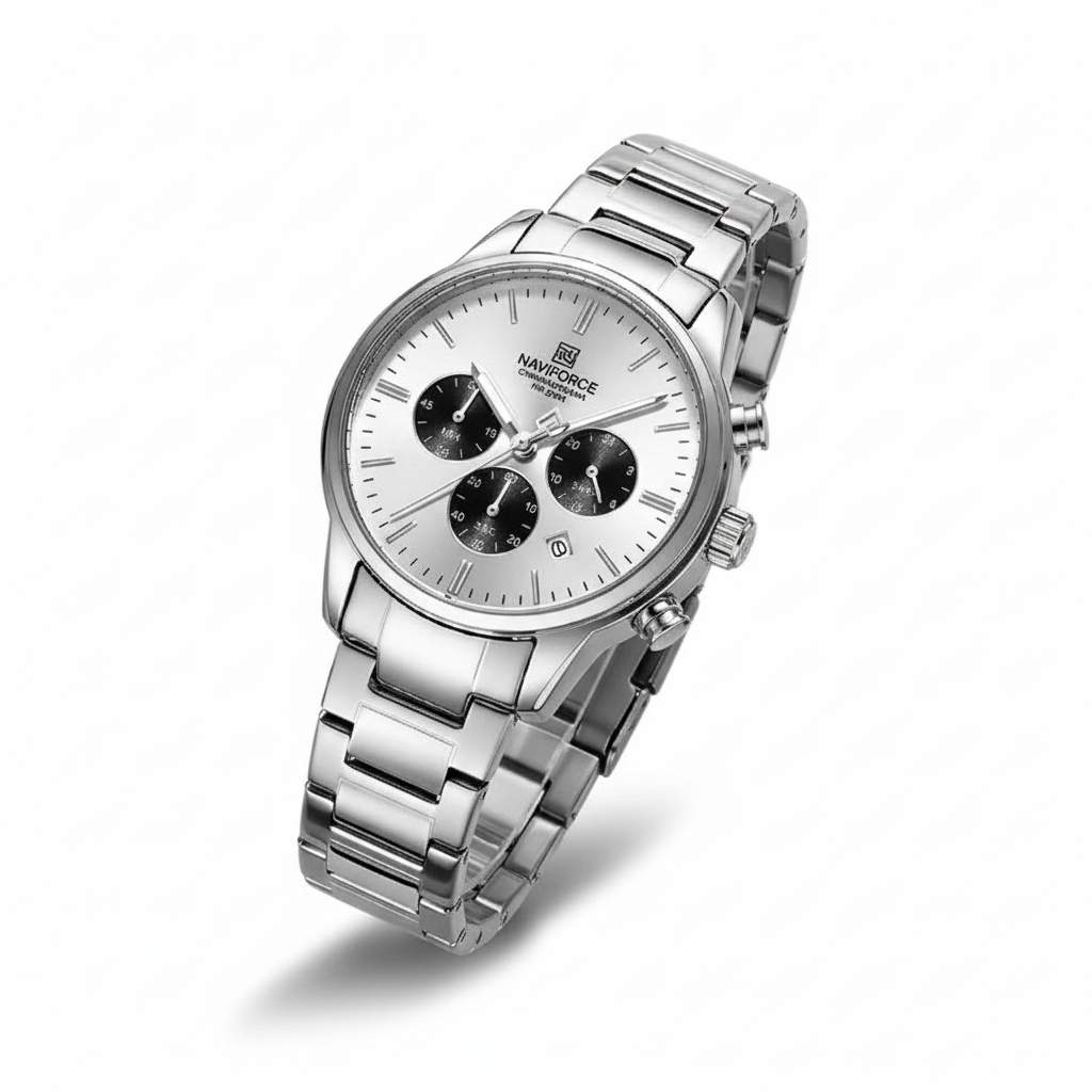 Montre Chronographe Naviforce Acier Inoxydable