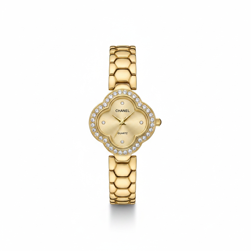 Montre Femme Chanel Trèfle Cristaux