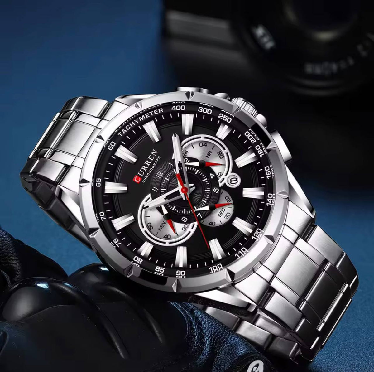 Montre Curren Chronographe Acier Inoxydable