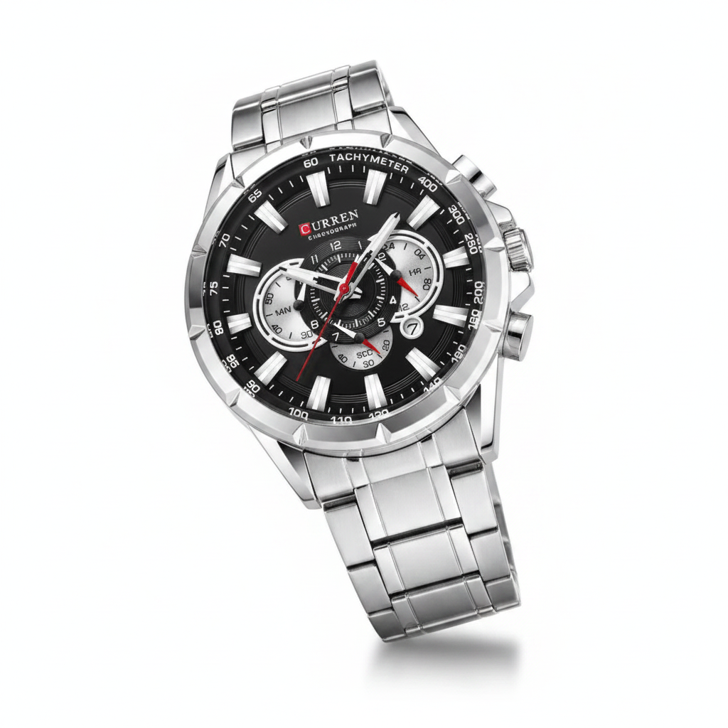 Montre Curren Chronographe Acier Inoxydable