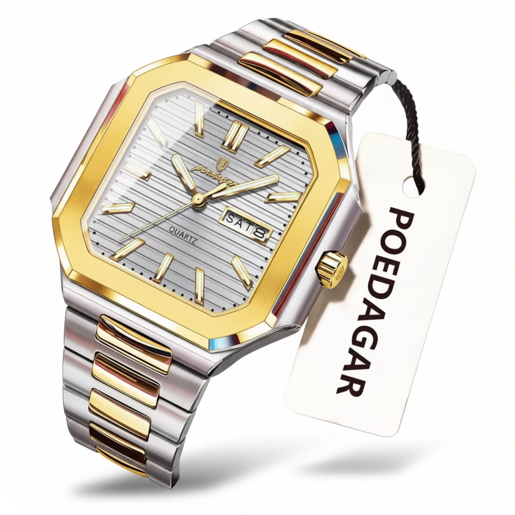 Montre Poedagar Carrée Élégante