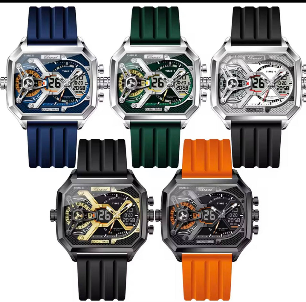 Montre Chenxi Dual Time Sport