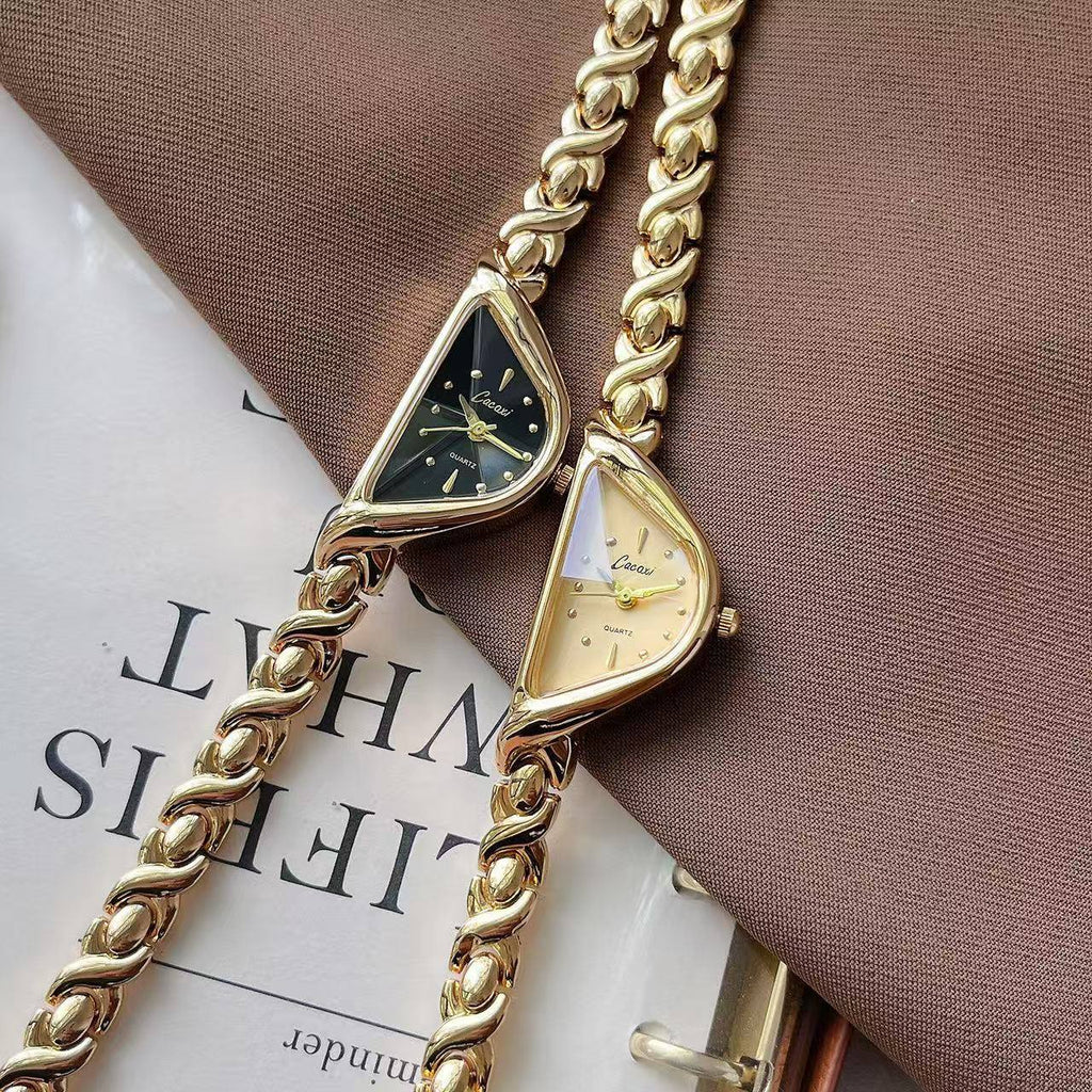Montre Cacaxi Design Triangle Doré