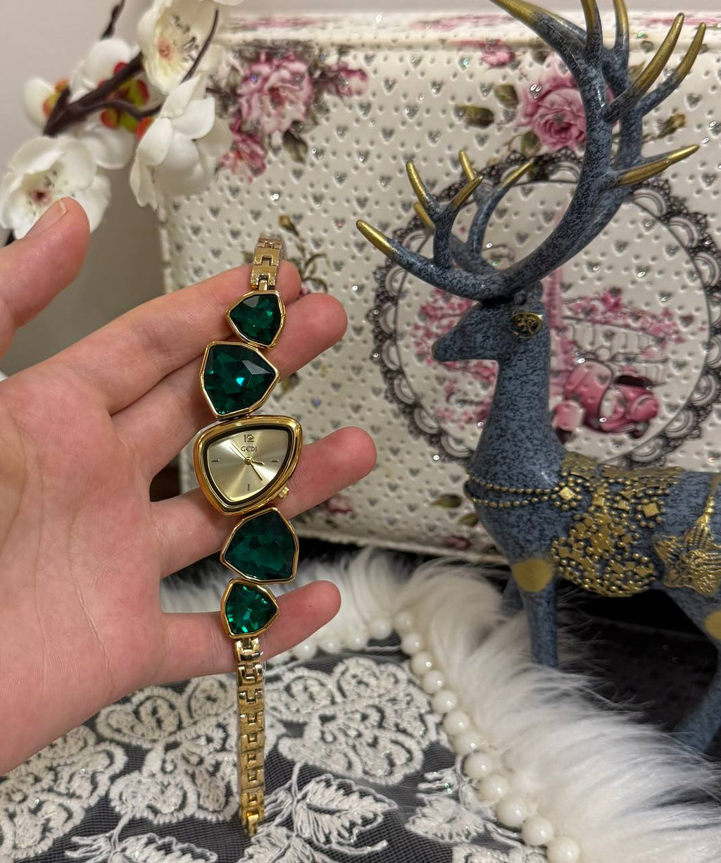 Montre Bijou Cristaux Facettés GEDI