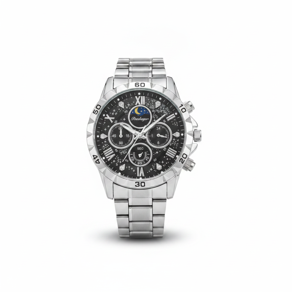 Montre Poedagar Chronographe Élégance Céleste