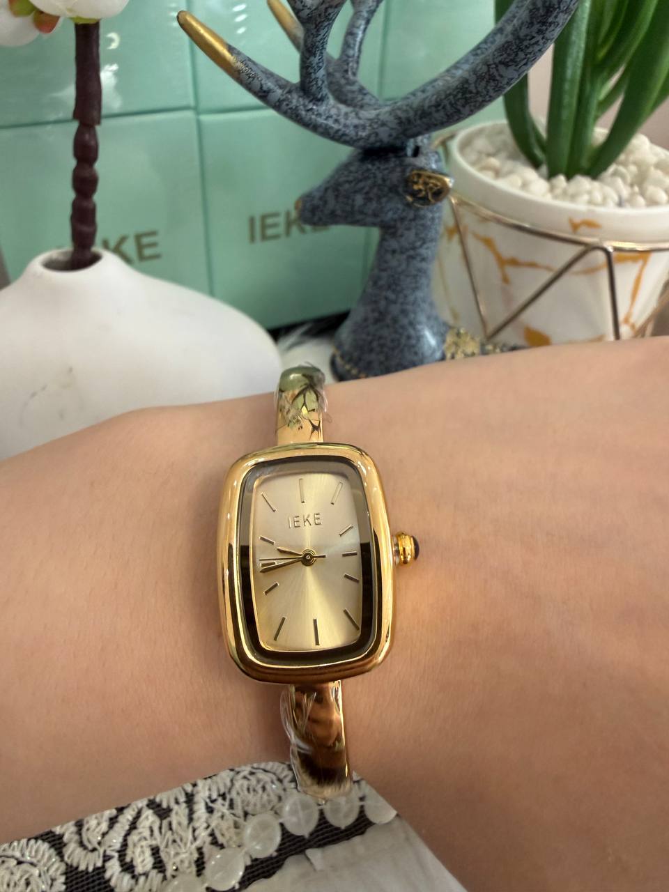 Montre Bracelet Jonc IEKE Élégance Rectangulaire