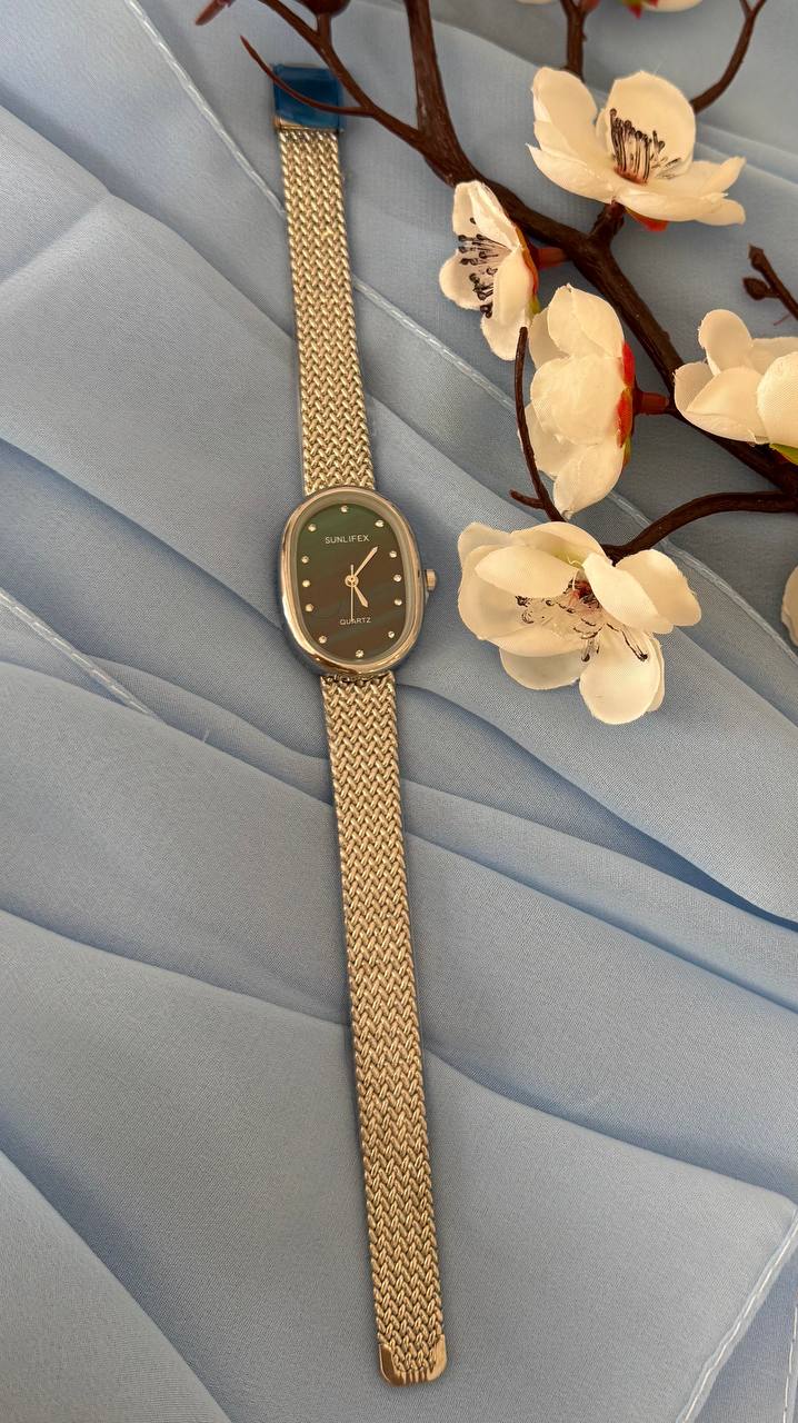 Montre Élégante Bracelet Maille Milanaise