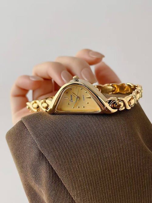 Montre Cacaxi Design Triangle Doré