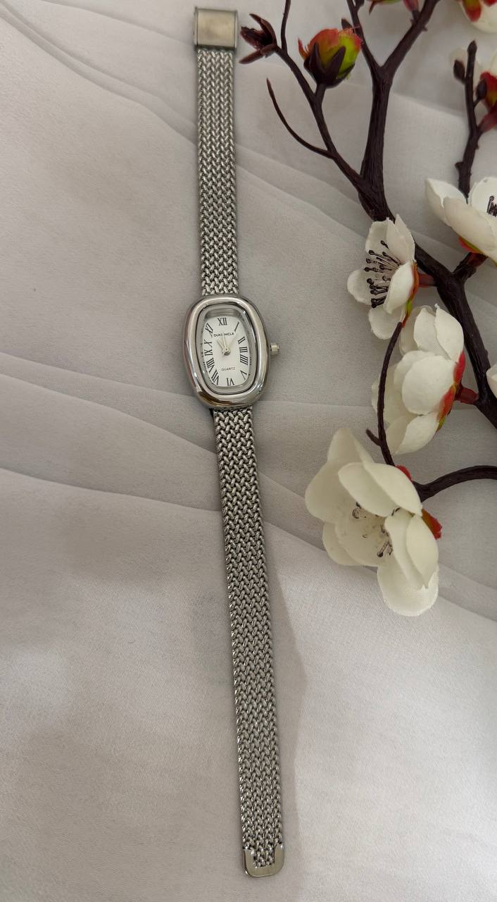 Montre Femme Ovale Duke Nicle Bracelet Maille Milanaise