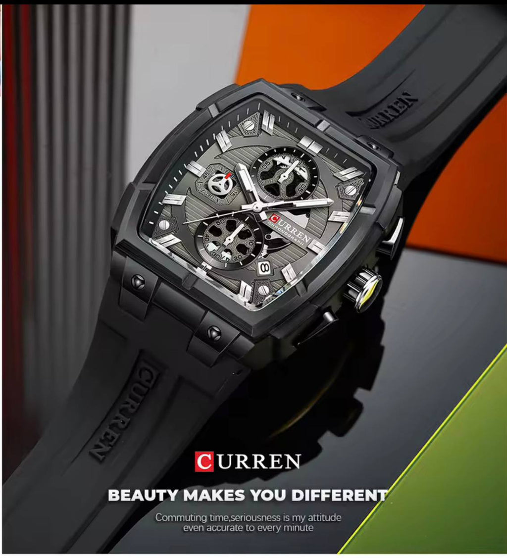 Montre Curren Chronographe Tonneau