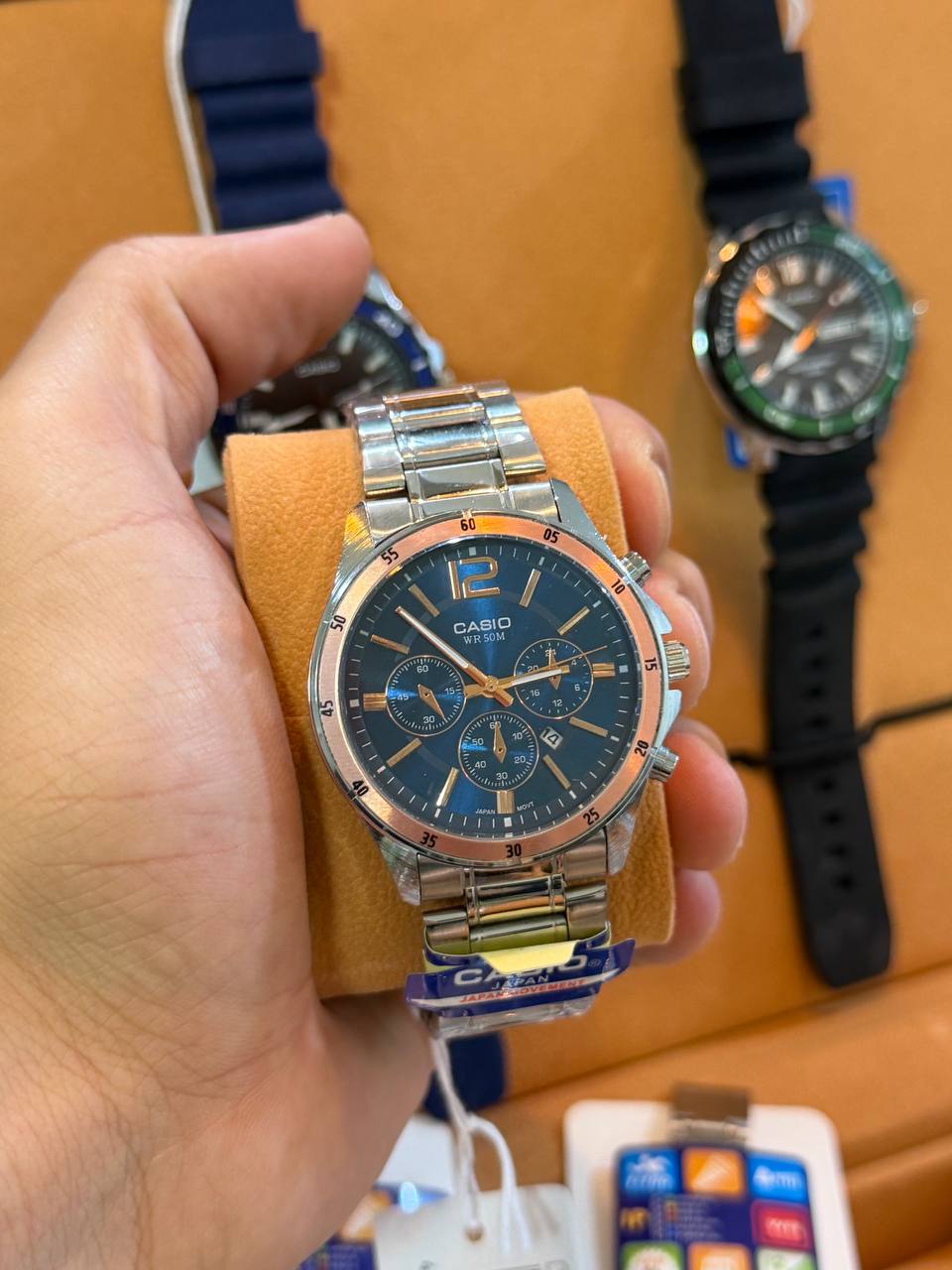 Montre Casio Chronographe Homme Bracelet Acier