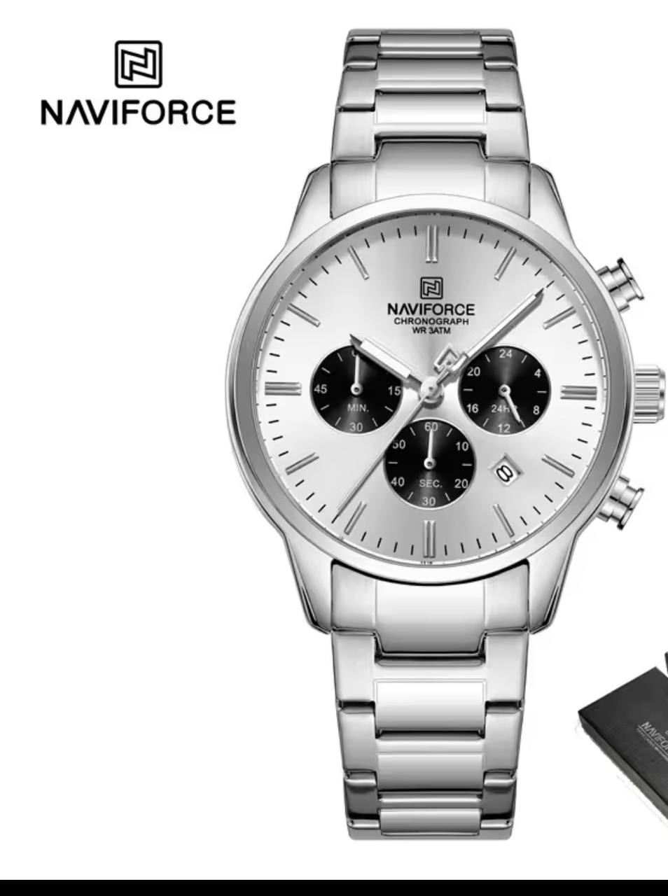 Montre Chronographe Naviforce Acier Inoxydable