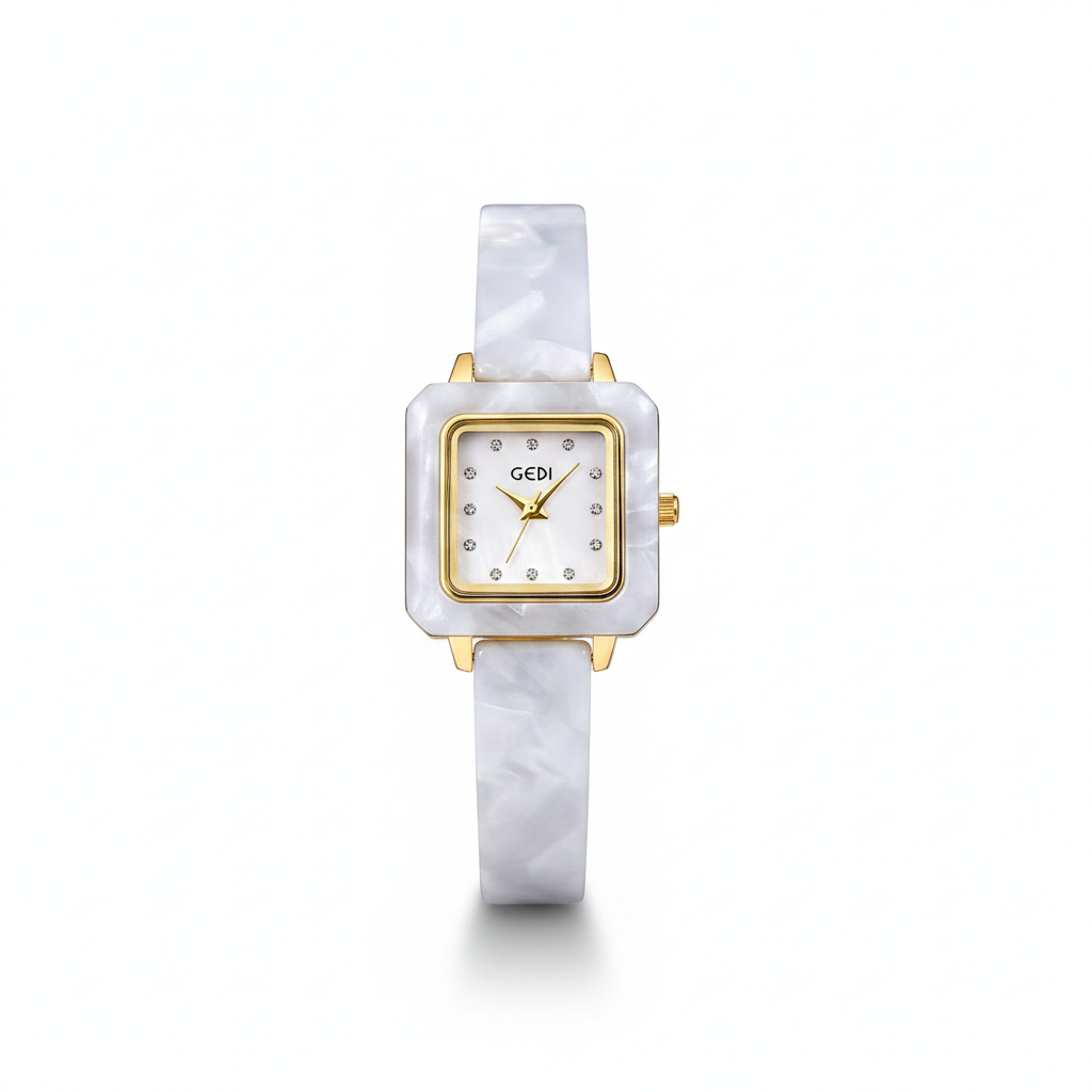 Montre GEDI Carrée Bracelet Acétate Original