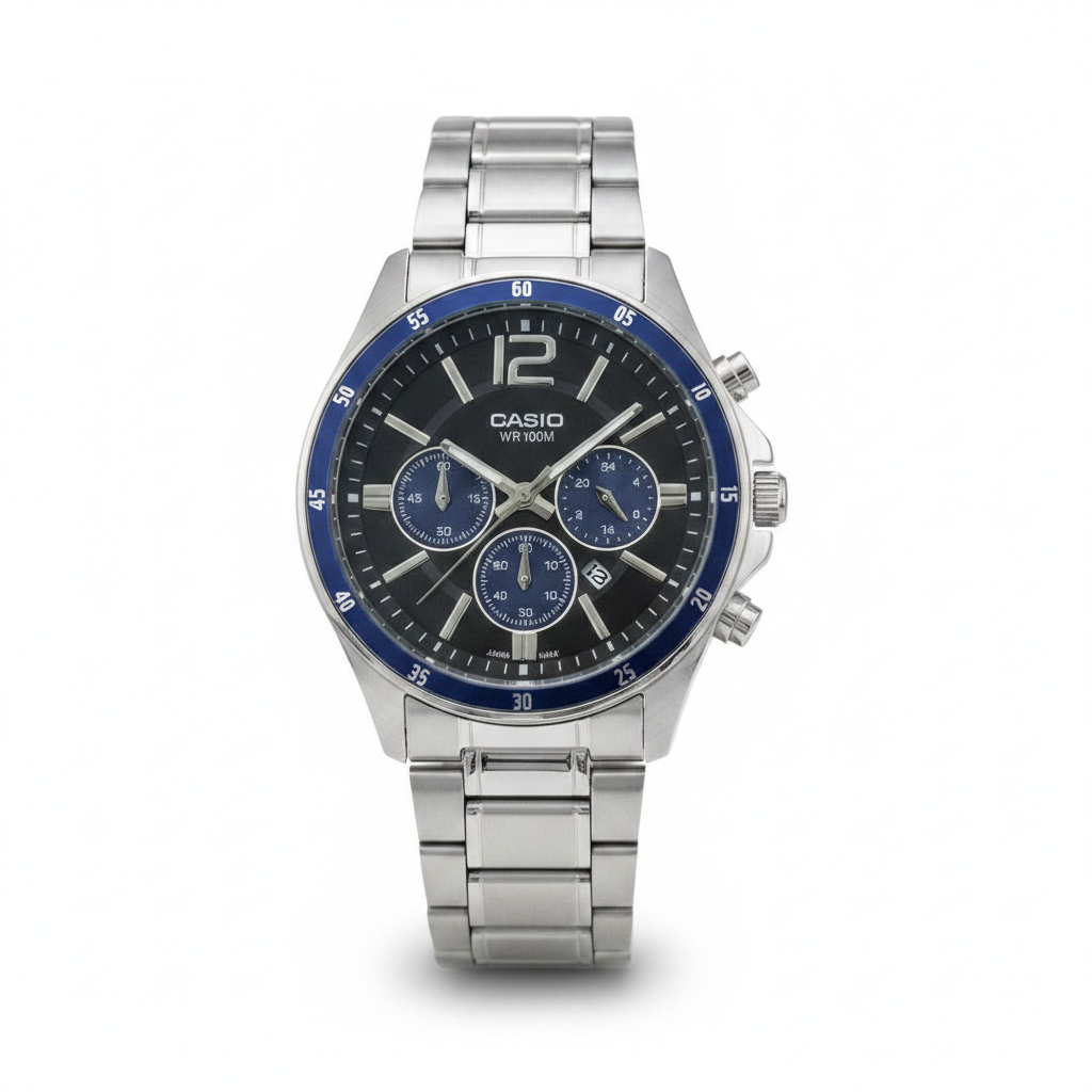 Montre Casio Chronographe Homme Bracelet Acier