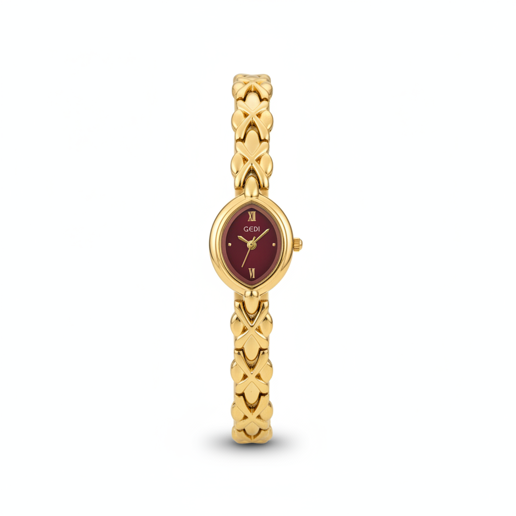 Montre GEDI Élégance Ovale Bracelet Chaîne