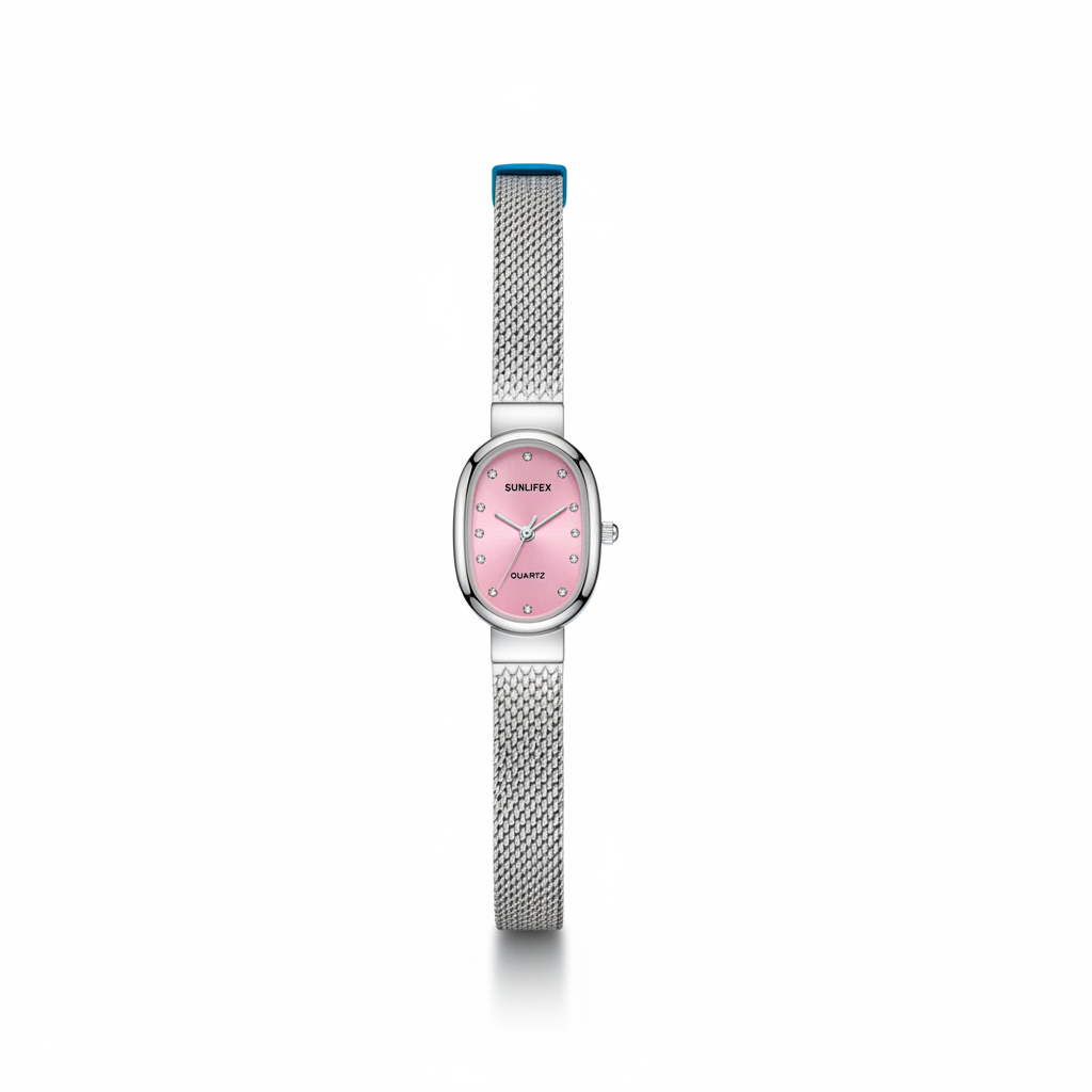 Montre Élégante Bracelet Maille Milanaise
