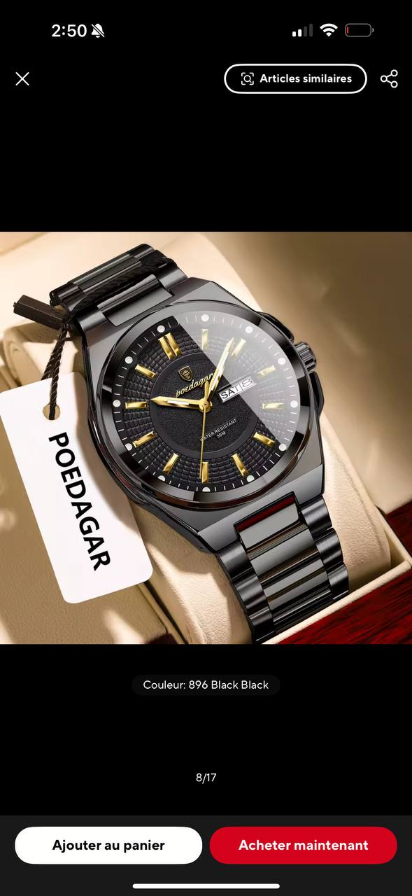 Montre Poedagar Business Élégance