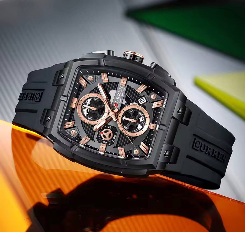 Montre Curren Chronographe Tonneau