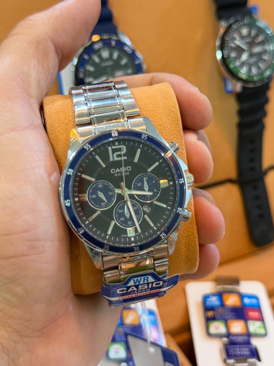 Montre Casio Chronographe Homme Bracelet Acier