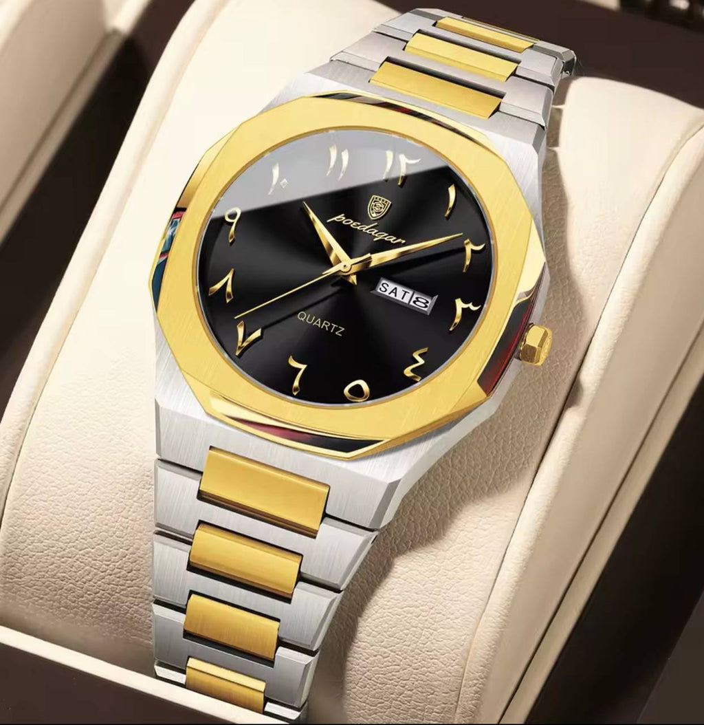 Montre Poedagar Octogonale Acier Inoxydable