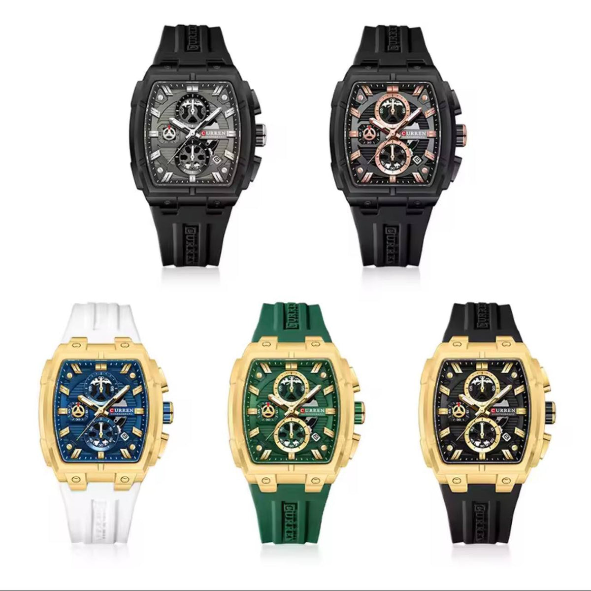 Montre Curren Chronographe Tonneau