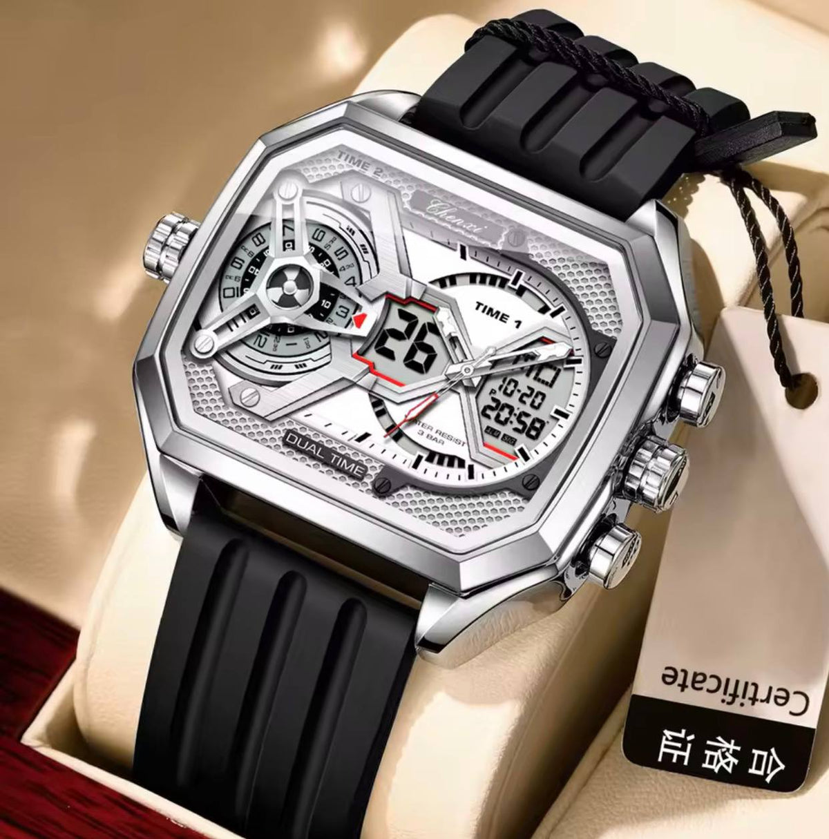 Montre Chenxi Dual Time Sport