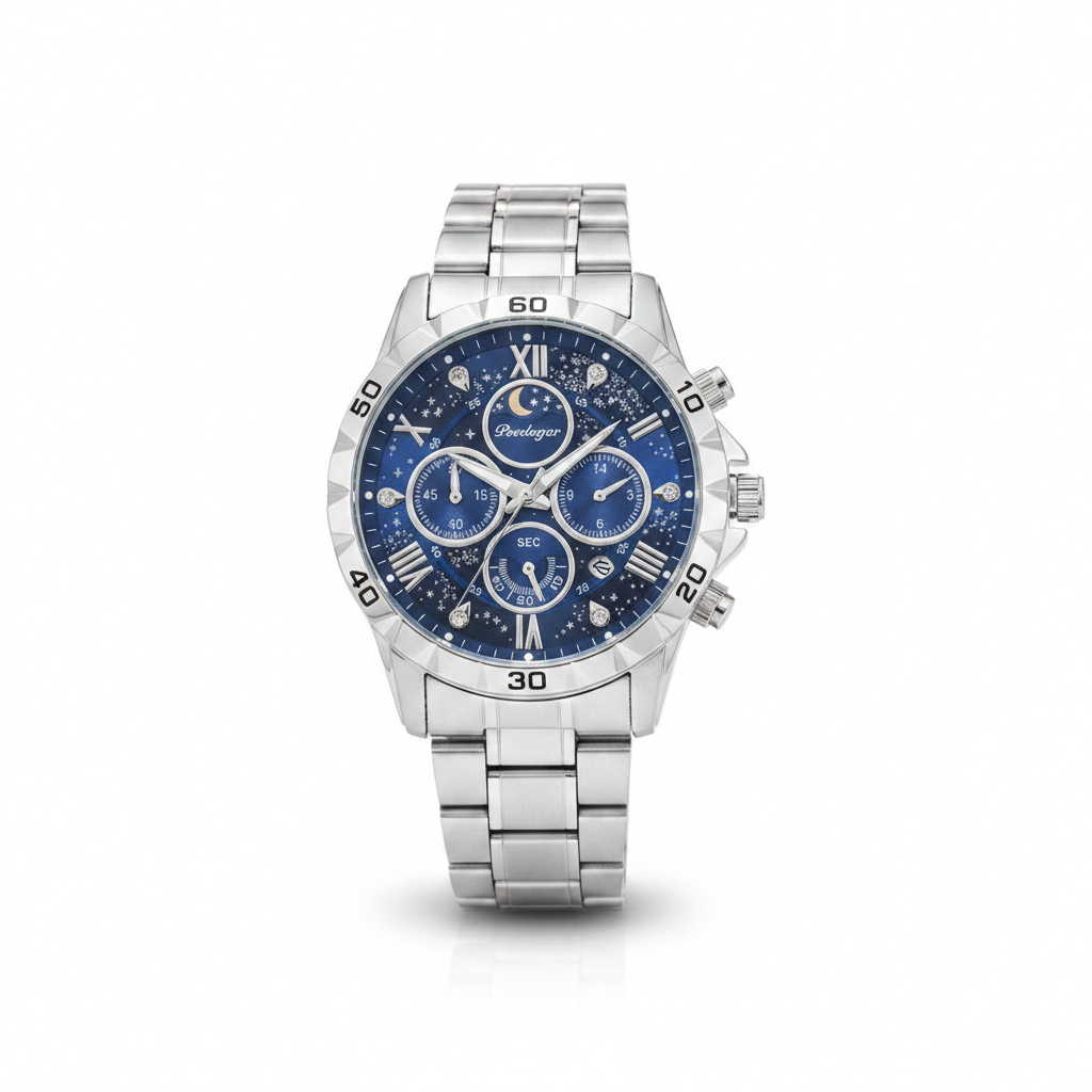 Montre Poedagar Chronographe Élégance Céleste