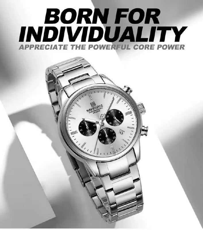 Montre Chronographe Naviforce Acier Inoxydable