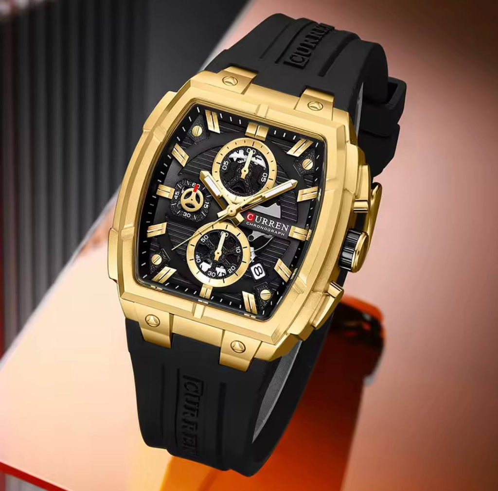 Montre Curren Chronographe Tonneau